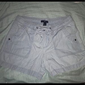 Light wash “Jean” shorts